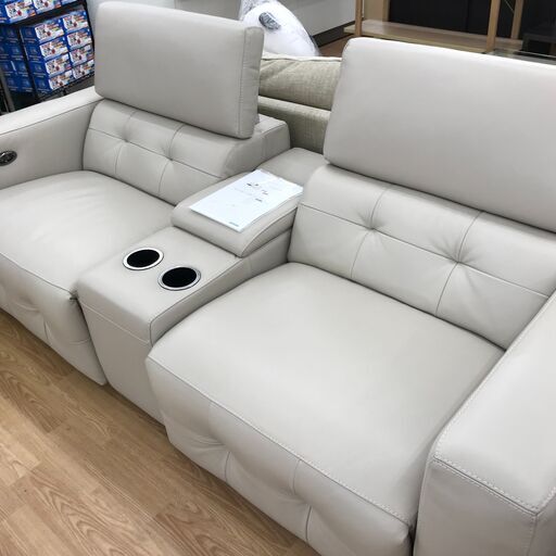 ★ジモティ割あり★ 大塚家具　電動リクライニングソファ　H60×W222×D92 クリーニング済み KJ2528