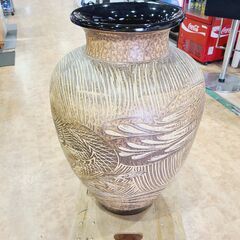 【愛品館 市原店】イラボ釉龍彫大丸花瓶