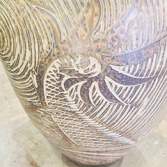 【愛品館 市原店】イラボ釉龍彫大丸花瓶