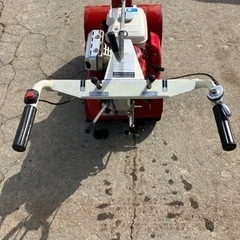 お話し中　除雪機スノースイーパー