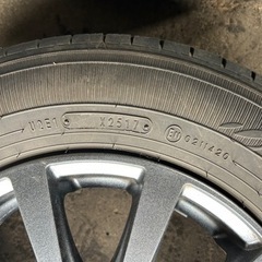 145 80 13  ダンロップ  17年 アルミセット