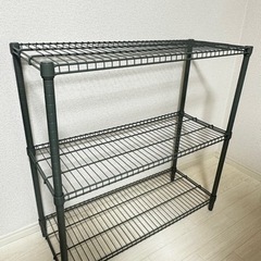 【ネット決済】ラック IKEA シェルフユニット グレーグリーン