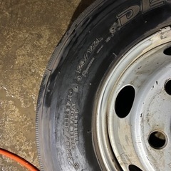 225 80 17.5 ダンロップ アルミ付き2本 15年