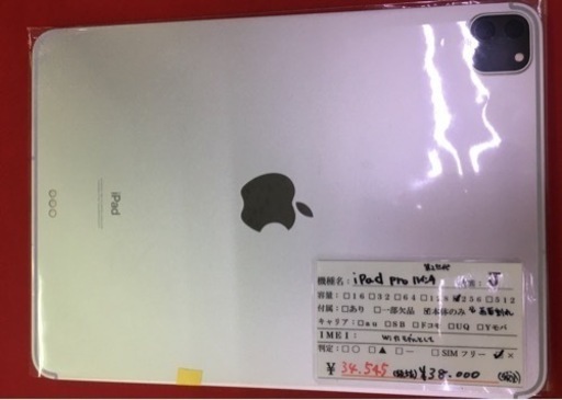 iPad Pro 11インチ 第2世代  256g
