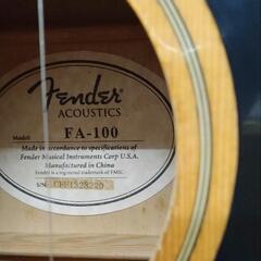 Fender フェンダー アコースティックギター FA-100 弦交換済 ソフト