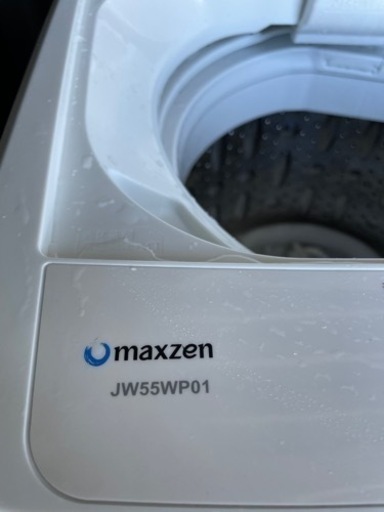 No.1745 Maxzen 5.5kg洗濯機　2019年製　訳あり品　近隣配送無料