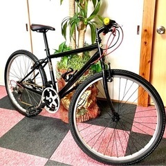 [受付終了]致しました 快適走行 マウンテン<クロスバイク 26インチ 3X6 18段変速式