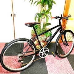 [受付終了]致しました 快適走行 マウンテン<クロスバイク 26インチ 3X6 18段変速式