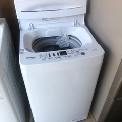 洗濯機　ハイセンス　4.5キロ