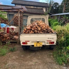 薪、軽トラック山盛り3