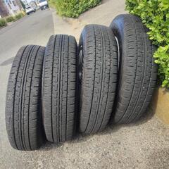 12㌅アルミホイール(VITO SECOND)と12㌅タイヤ(DUNLOP ENASAVE VAN01)のセット