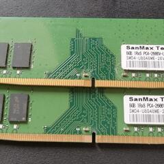 メモリ16GB  DDR4 SanMax
