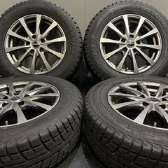 【YOKOHAMA GEOLANDAR i/T-S 215/65R16】スタッドレス【Exceeder 16インチ 6.5J5HPCD114.3+48】19年製 バリ溝 クロスロード CR-V等 (TB793)  クレジットカード QR決済可能