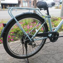 取引決定しました。札幌市内配達無料！防犯登録料込み。中古26インチ超美車水色！