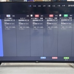 【ジ　0809-14】 2021年製　TCL 50型液晶テレビ ...