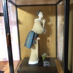 人形　ガラスケース　昭和レトロ　日本人形