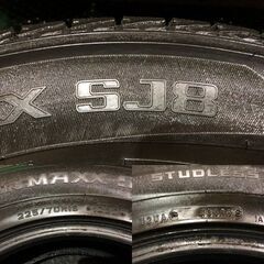 DUNLOP WINTER MAXX SJ8 225/70R16 16インチ スタッドレス 4本 19年製 