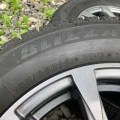 冬タイヤ　ホイール4本セット　155/65R14