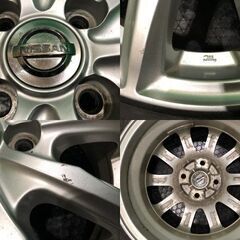 DUNLOP WM02 155/65R14】スタッドレス【日産 デイズ 純正ホイール 14 