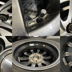 【DUNLOP ENASAVE EC300+ 155/65R14】夏タイヤ【GRASS 14インチ 4.5J4HPCD100+45】ワゴンR スペーシア等　(TC909) クレジットカード QR決済可能