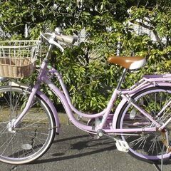 【人気色　ラベンダー色】子供用自転車　22インチ　LEDオートラ...