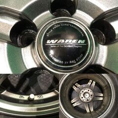 【DUNLOP WINTER MAXX WM02 195/65R15】スタッドレス【WAREN 15インチ 6J5HPCD100+43】21年製 バリ溝 プリウス ウィッシュ等　(MTB366)  クレジットカード QR決済可能