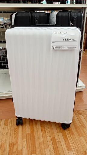 ★ジモティ割あり★  スーツケース　5泊～7泊用 白 H76×D49×W29 クリーニング済み YJ398