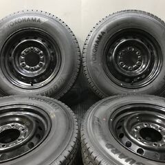 【YOKOHAMA iG91 195/80R15 107/105L LT】スタッドレス【トヨタ 200系ハイエース 純正ホイール 15インチ 6J6HPCD139.7+35】　(TF097) クレジットカード QR決済可能