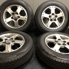 【DUNLOP GRANDTREK PT3 175/80R15】夏タイヤ【三菱 パジェロミニ 純正ホイール 15インチ 5.5J5HPCD114.3+46】バリ溝　(TB828) クレジットカード QR決済可能