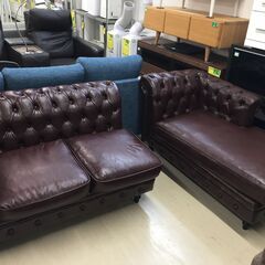 ジモティ来店特価！！】ヴィンセント アンティーク調ソファ J-0835
