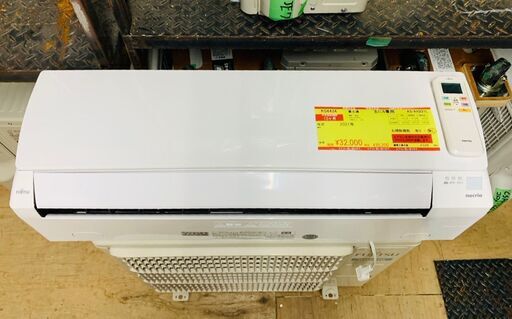 K04434　富士通　2021年製　中古エアコン　主に6畳用　冷房能力2.2kw/暖房能力2.2kw