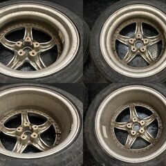 【BS POTENZA RE-01/RE-11 215/45R16 265/40ZR17】夏タイヤ【SCHANZE 16インチ/17インチ 7J/9J5HPCE114.3+38】希少 NSX用　(TG045)  クレジットカード QR決済可能 BS POTENZA RE-01/RE-11 215/45R16 265/40ZR17】夏タイヤ【SCHANZE 16
