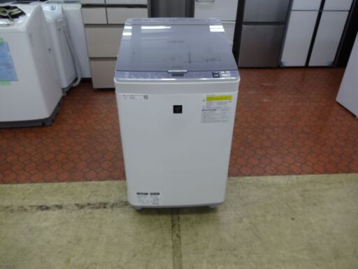 ID 353237　洗濯機8K　シャープ　２０１８年製　ES-PX8B-S