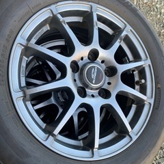 終了※☆プリウスα装着☆ 205/60R15 5穴 スタッドレスタイヤ