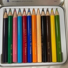 【決定済】色鉛筆 12色【鴨池】