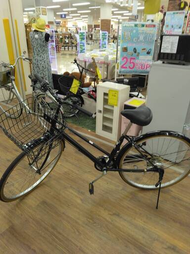 変速付き自転車　ブラック