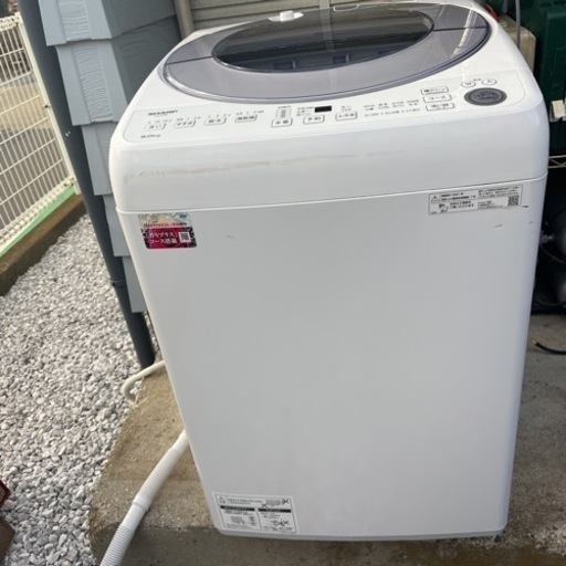■SHARP(シャープ) 全自動洗濯機 ES-GV8E-S 8.0kg 21年製■神奈川県海老名市引き取り限定