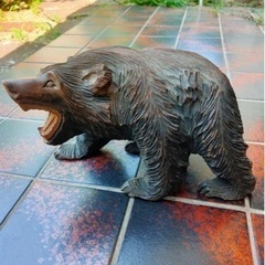 【お譲り先決定】熊の木彫り