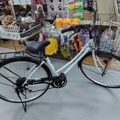 J030★使用感有り★軽快自転車★6段変速★LEDオート★27インチ J030☆使用感有り☆軽快自転車☆6段変速☆LEDオート☆27インチ