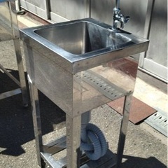 業務用 1槽シンク 蛇口付き 幅350×奥350×高さ800(