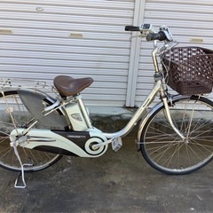 151パナソニック新機種電動アシスト自転車viviDX26インチシルバーボディー