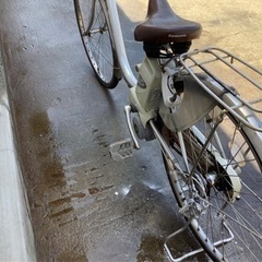 151パナソニック新機種電動アシスト自転車viviDX26インチシルバーボディー