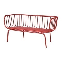 IKEA ブルーセン ベンチ 赤