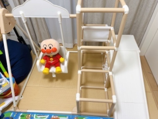 〖お話中〗野中製作所 CATCH Me! おりたたみロングスロープ キッズパーク SP ナチュラル ( ジャングルジム すべり台