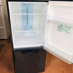 福岡市内配送設置無料　パナソニック Panasonic NR-B145WX-K [冷蔵庫 (138L・右開き） 2ドア ブラック]