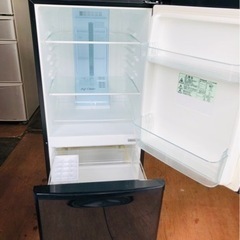 福岡市内配送設置無料　パナソニック Panasonic NR-B145WX-K [冷蔵庫 (138L・右開き） 2ドア ブラック]