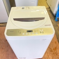 福岡市内配送無料　シャープ SHARP ES-GE4B-C [全自動洗濯機(4.5kg) ベージュ系]