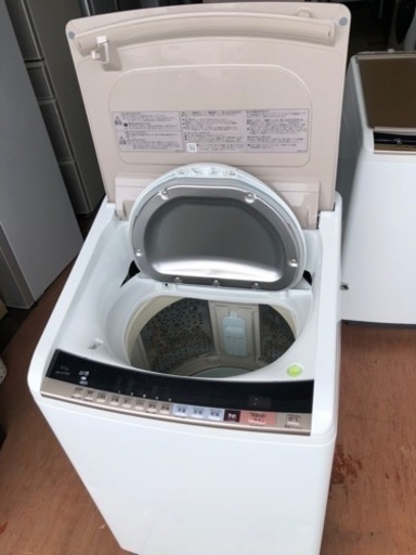 福岡市内設置配送無料　福岡市内配送設置無料　日立 HITACHI BW-DV90B N [ビートウォッシュ タテ型洗濯乾燥機 （9kg） シャンパン]