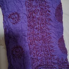 未使用：紫のアジアンスカーフ《値下げ不可》