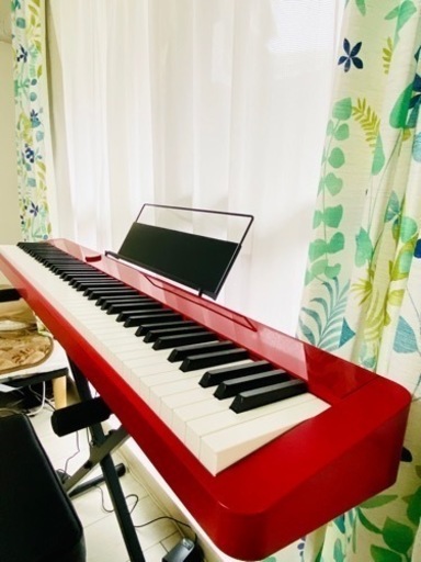 CASIO PX-S1000 RD 電子ピアノ 88鍵盤 Xスタンド・Xイス・ペダル・ヘッドホンセット 【カシオ PXS1000 Privia】